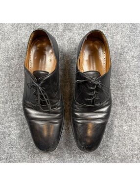 Magnanni Black Leather Oxford Dress Shoes Size 44.5